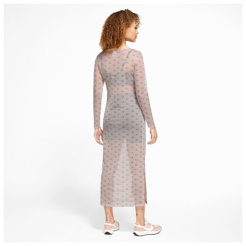 Nike Γυναικείο φόρεμα Air Printed Mesh Long Sleeve Dress